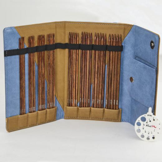 Nadelspiele 20 cm Set 2,50 - 6,00 mm - KnitPro Ginger