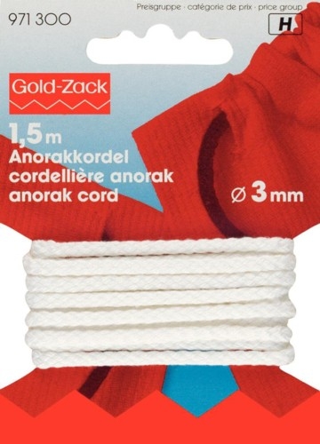 Anorakkordel 3 mm weiss - Prym (Ausverkauf)