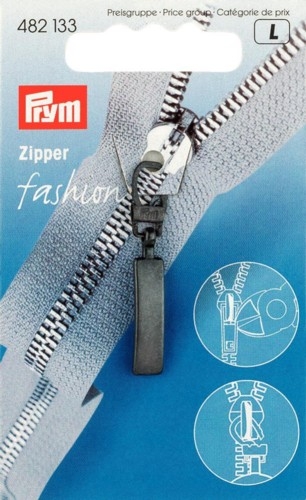 Fashion Zipper Classic schwarz - Prym 482133