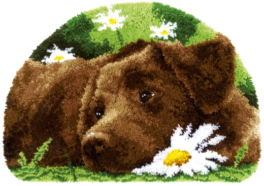 Knüpfteppich Verachtert/Vervaco - Brauner Labrador