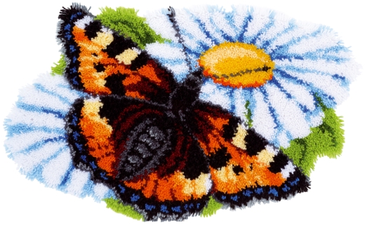 Knüpfteppich Verachtert/Vervaco - Schmetterling
