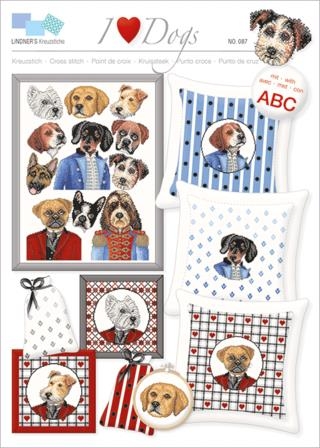 I love Dogs - Lindners Kreuzstiche (Stickvorlage)