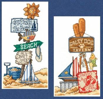 Stickvorlage Imaginating - Beach Signs I