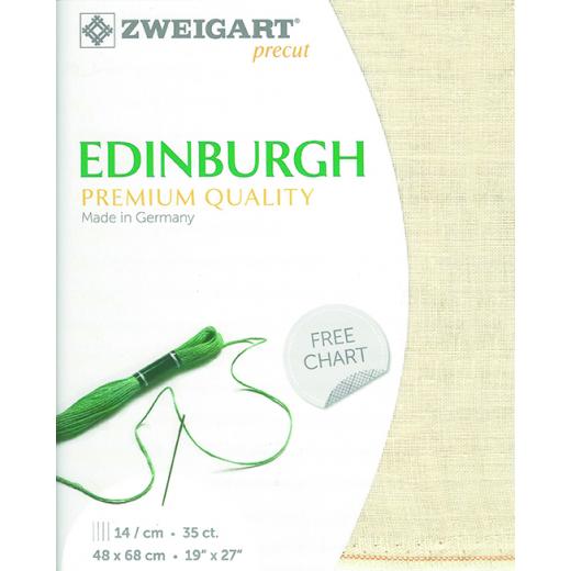 Zweigart Edinburgh Precut 35ct - 48x68 cm Farbe 99 ecru