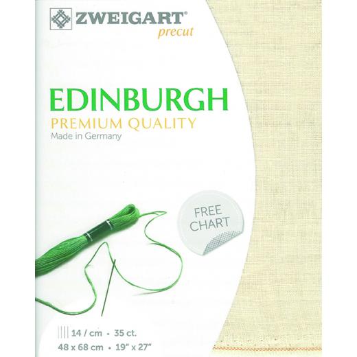 Zweigart Edinburgh Leinen 35ct - Farbe 99 ecru (Precut 48x68 cm)