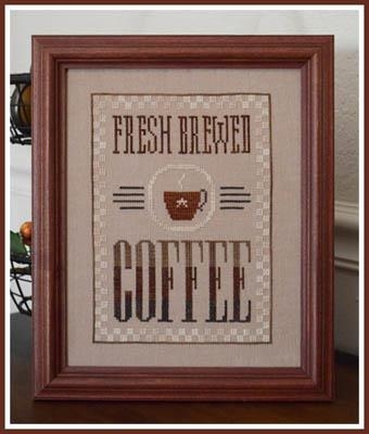 Stickvorlage Little House Needleworks - Fresh Brewed Coffee