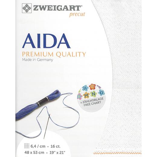 Zweigart Aida 16ct - Farbe 11 irisée (Precut 48x53 cm)