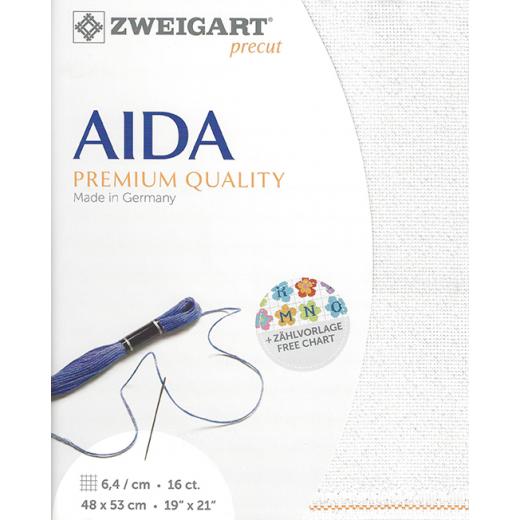 Zweigart Aida Precut 16ct - 48x53 cm Farbe 11 irisée