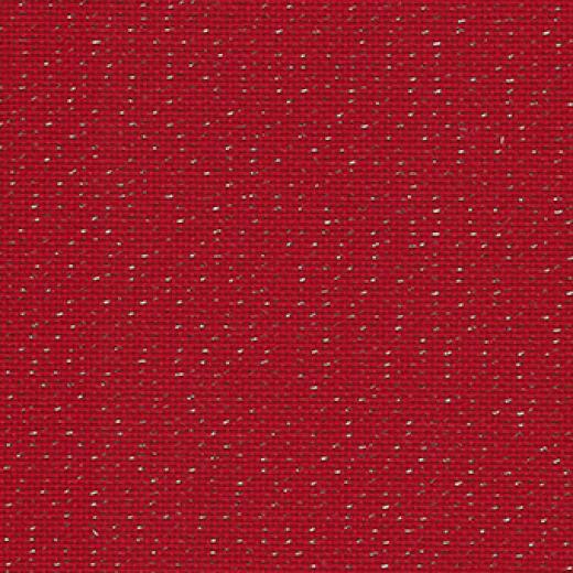 Zweigart Bellana Meterware 20ct - Farbe 9089 rot-gold-lurex