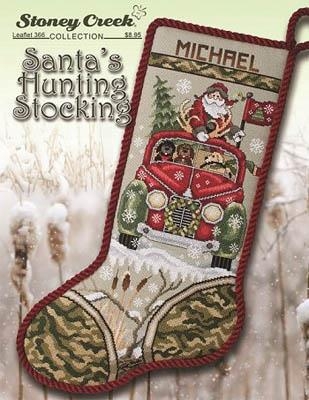 Stickvorlage Stoney Creek Collection - Santas Hunting Stocking