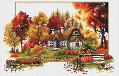 Stickpackung Needleart World - Autumn Cottage