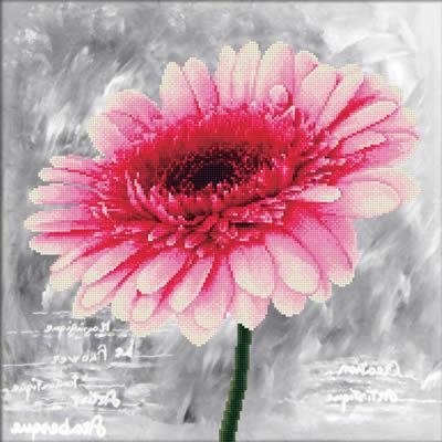 Stickpackung Needleart World - Pink Dahlia