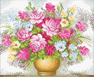 Stickpackung Needleart World - Vase of Flowers