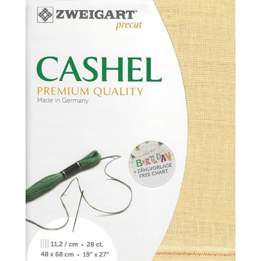 Zweigart Cashel Leinen 28ct - Farbe 322 sand (Precut 48x68 cm)
