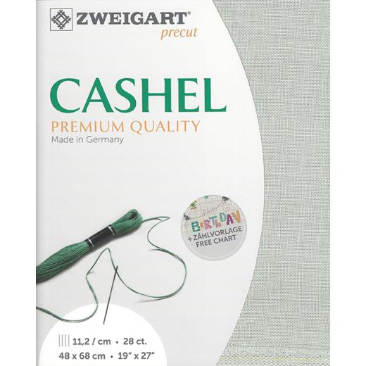 Zweigart Cashel Precut 28ct - 48x68 cm Farbe 718 hellgrau
