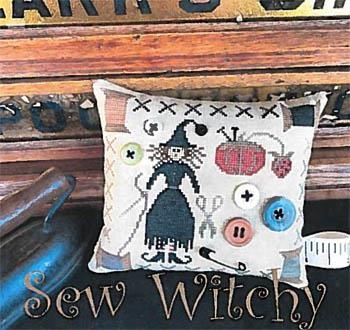 Stickvorlage The Scarlett House - Sew Witchy