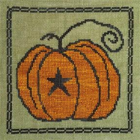 Stickvorlage Artful Offerings - Prim Pumpkin