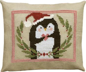 Stickvorlage Artful Offerings - Pinny Penguins Heart Of Christmas