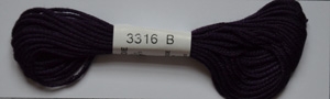 Soie dAlger Seidenstickgarn - Farbe 3316 violett / lila extra