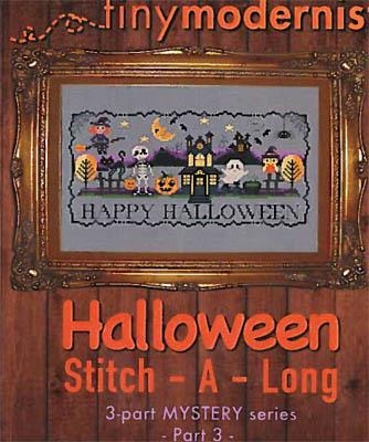 Stickvorlage Tiny Modernist Inc - Halloween Stitch A Long Part 3