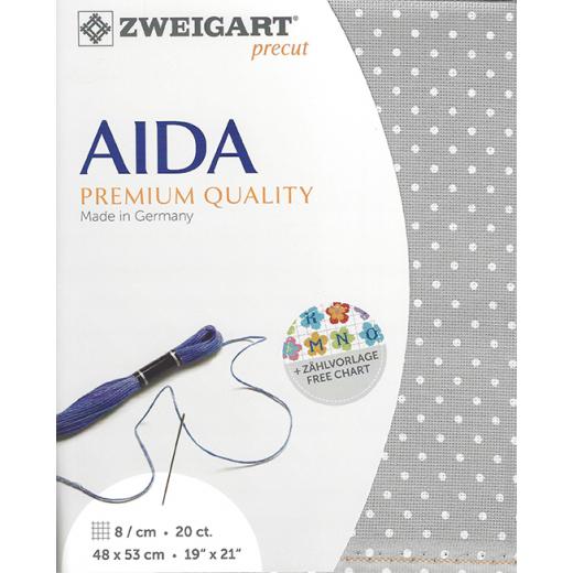 Zweigart Aida Extra Fine 20ct - Farbe 7349 Petit Point (Precut 48x53 cm)