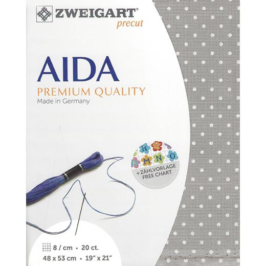 Zweigart Aida Extra Fine 20ct - Farbe 3189 Petit Point (Precut 48x53 cm)