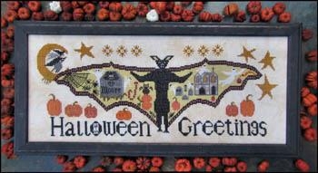 Stickvorlage Kathy Barrick - Halloween Greetings (Ausverkauf)
