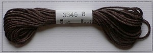 Soie dAlger Seidenstickgarn - Farbe 3346 braun