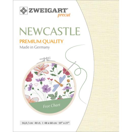 Zweigart Newcastle 40ct - Farbe 222 creme (Precut 48x68 cm)