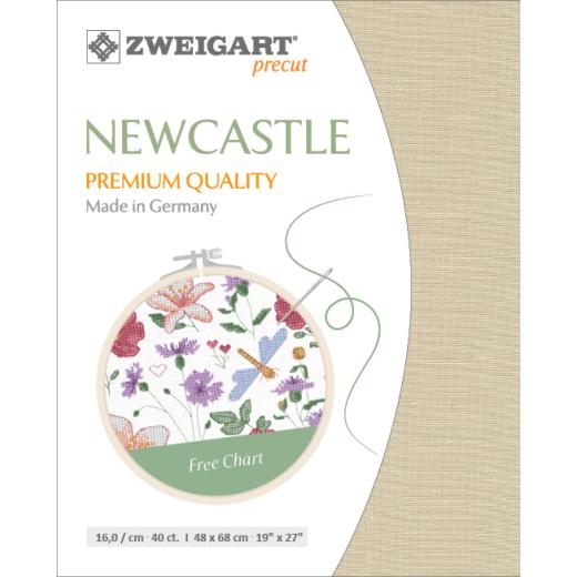 Zweigart Newcastle 40ct - Farbe 3077 sand (Precut 48x68 cm)