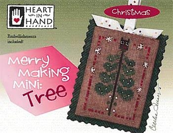Stickvorlage Heart In Hand Needleart - Merry Making Mini - Tree (w/emb)