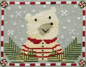 Peppermint Polar Bear - Artful Offerings (Stickvorlage)