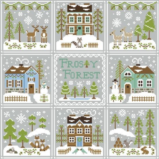 Frosty Forest 9 Vorlagen - Country Cottage Needleworks (Stickvorlagen)
