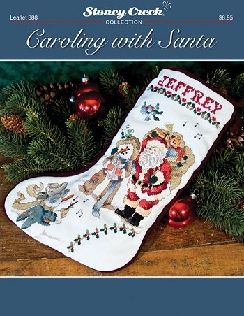 Stickvorlage Stoney Creek Collection - Caroling with Santa