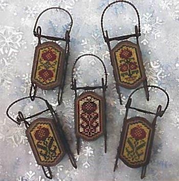 Stickvorlage Foxwood Crossings - Pomegranate Sleds