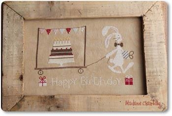 Stickvorlage Madame Chantilly - Happy Birthday