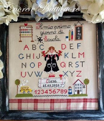 First Day of School Girl - Cuore E Batticuore (Stickvorlage)