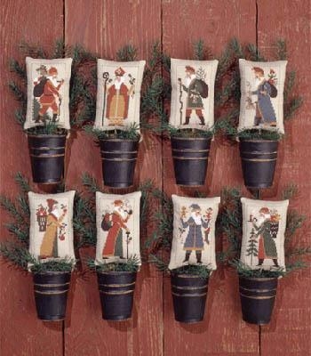 Stickvorlage The Prairie Schooler - Old World Santas II