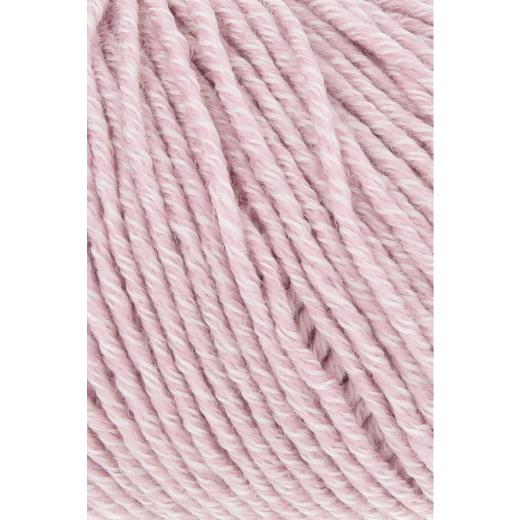 LANG YARNS Merino 120 - flamingo - weiss mouline (0151)