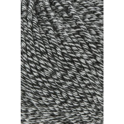 LANG YARNS Merino 120 - schwarz - weiss mouline (0154)