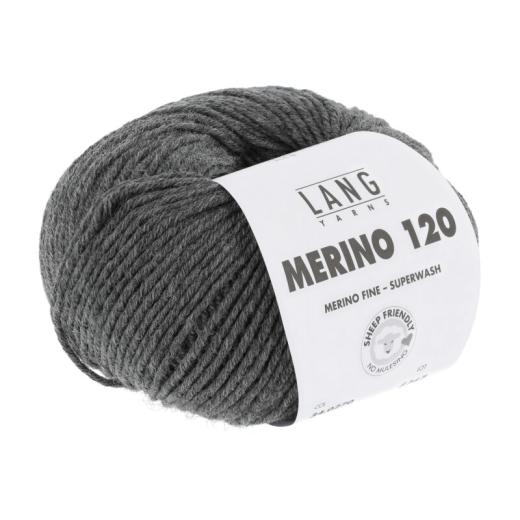 Merino 120 - Lang Yarns - dunkelgrau melange (0270)