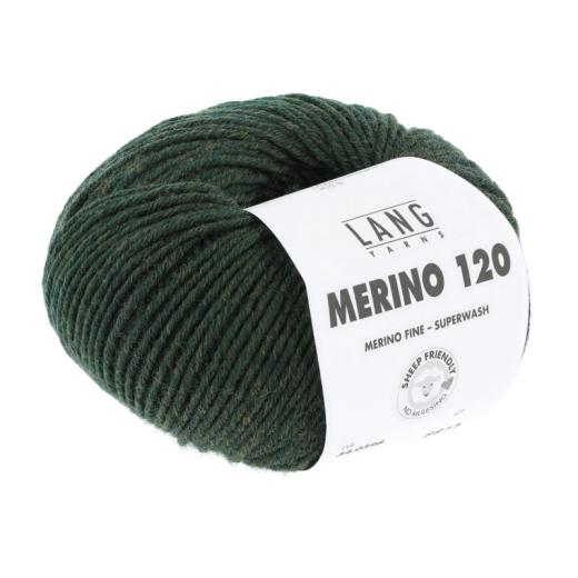 Merino 120 - Lang Yarns - olive chante claire (0398)