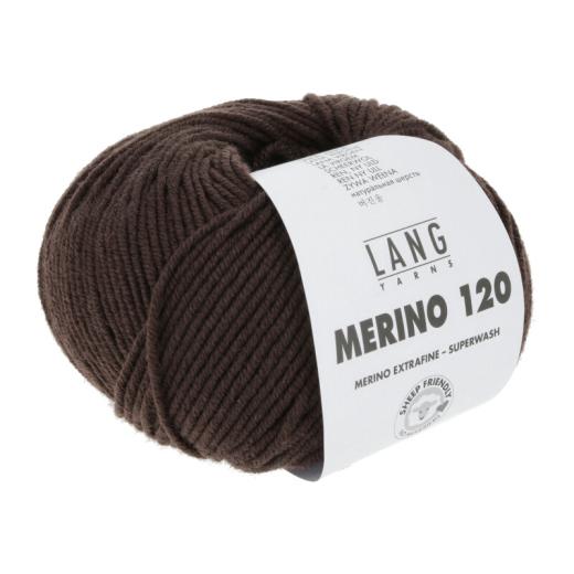 Merino 120 - Lang Yarns - dunkelbraun (0468)