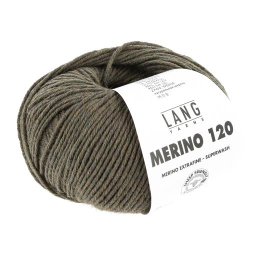 Merino 120 - Lang Yarns - olive melange (0598)