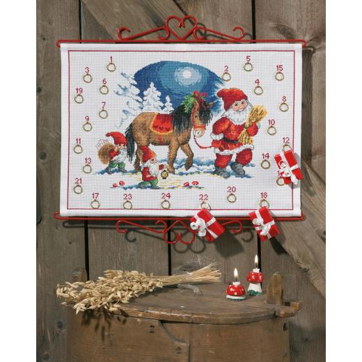 Permin of Copenhagen Stickpackung - Adventskalender Zwerg