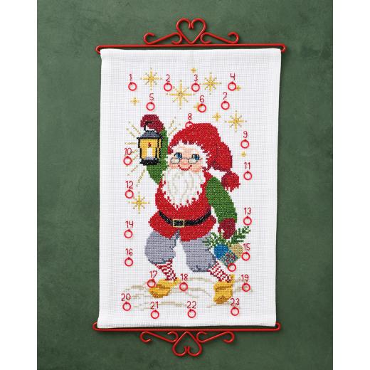 Adventskalender Zwerg mit Laterne - Permin of Copenhagen (Stickpackung)