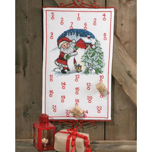 Permin of Copenhagen Stickpackung - Adventskalender Zwerg