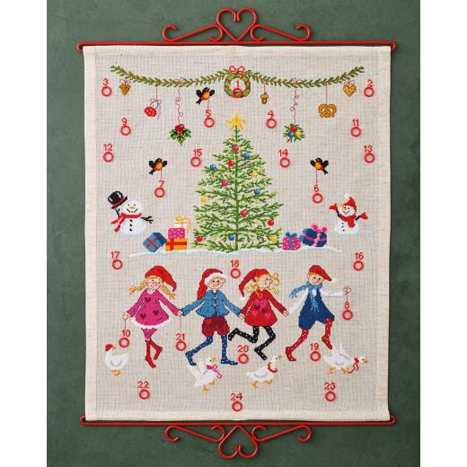 Stickpackung Permin - Adventskalender Elfen und Gänse