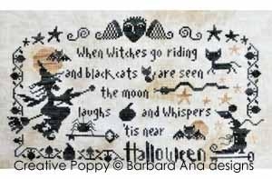 Stickvorlage Barbara Ana - Halloween (The Moon Laughs)