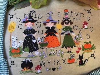 Stickvorlage Lilli Violette - Halloween Party (Ausverkauf)
